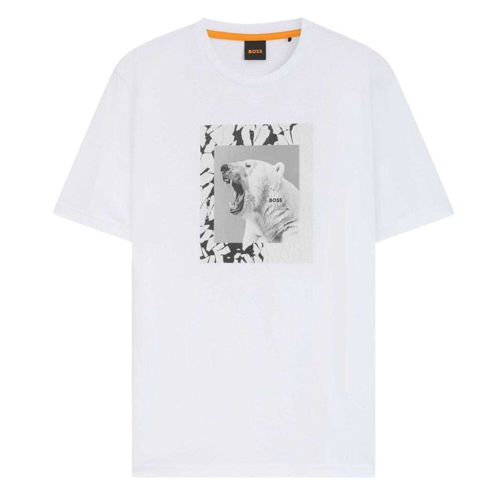 Boss Mens Lupo Short-Sleeved T-Shirt / White